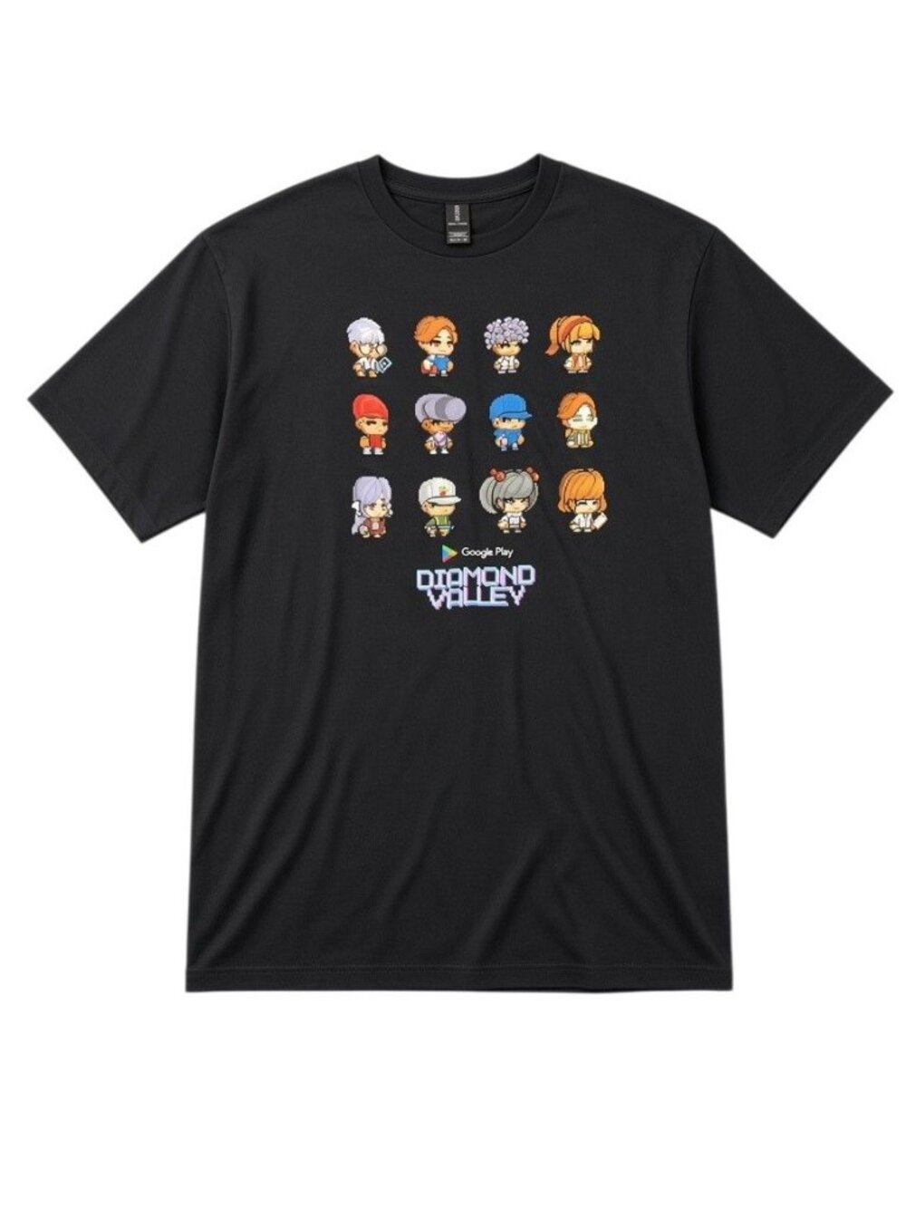Google Play Diamond Valley Black T-Shirt Graphic Print Gildan XL